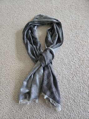 Michael Kors Reversible Gray Monogram Scarf